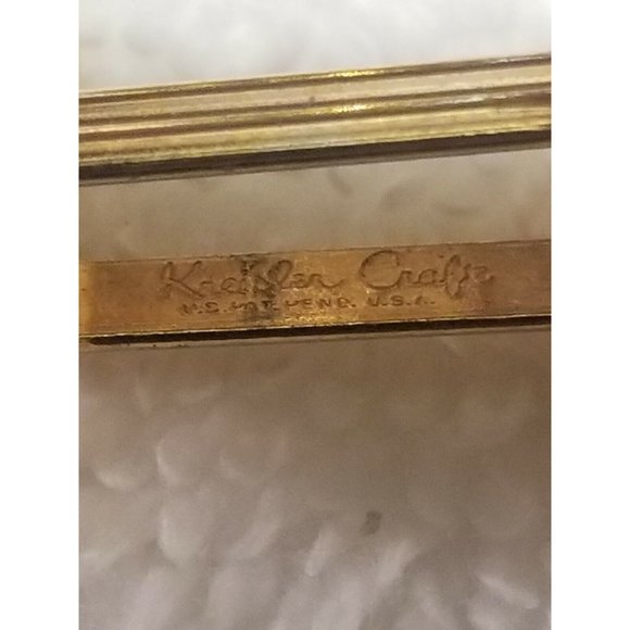 Vintage Kreisler Craft Estate Gold Filled Mens Cufflinks Red Rare - Picture 5 of 5